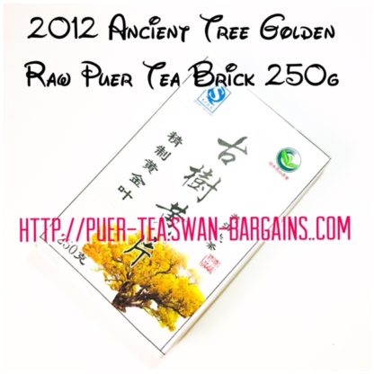 Old Tree Golden Leaves 2012 Raw Puer Tea Brick Singapore