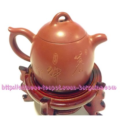 Igloo Shape Lakeview Engraving Yixing Teapot Singapore