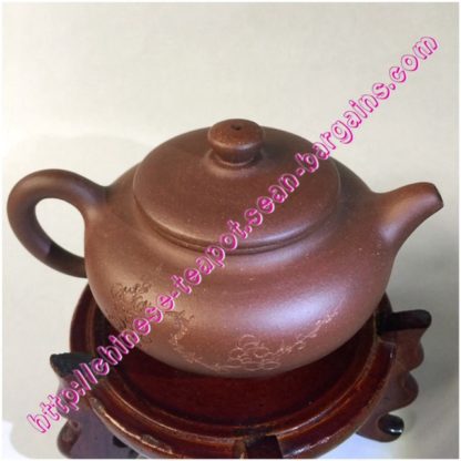 Plum Blossoms Engraving Calligraphy Zisha Teapot Singapore