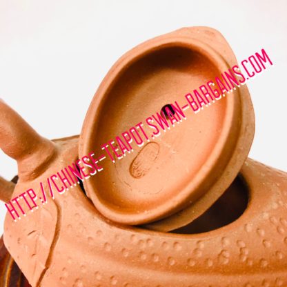 Handmade Red Chayote Lotus Leaf Motif Yixing Zisha Teapot